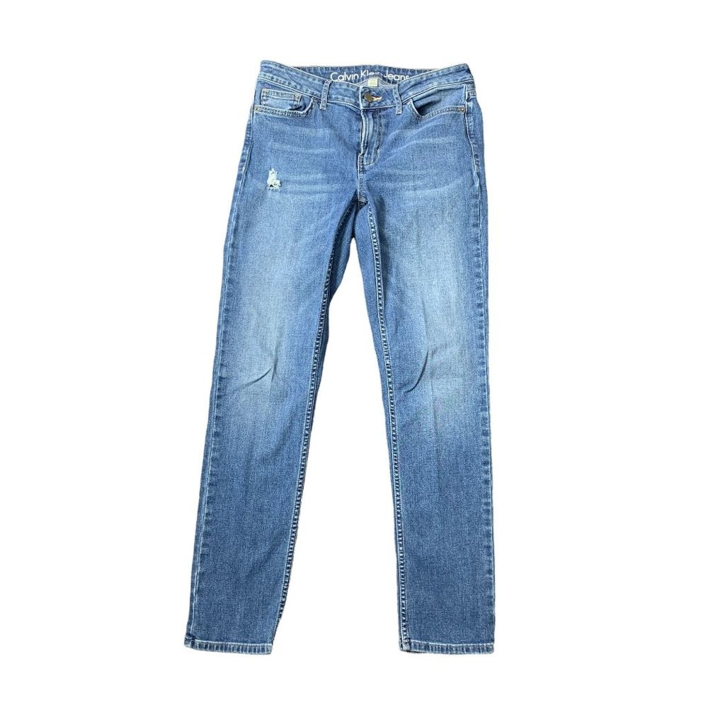 Calvin Klein Jeans Distress 8 30" X 29.5" Ultimate Skinny
